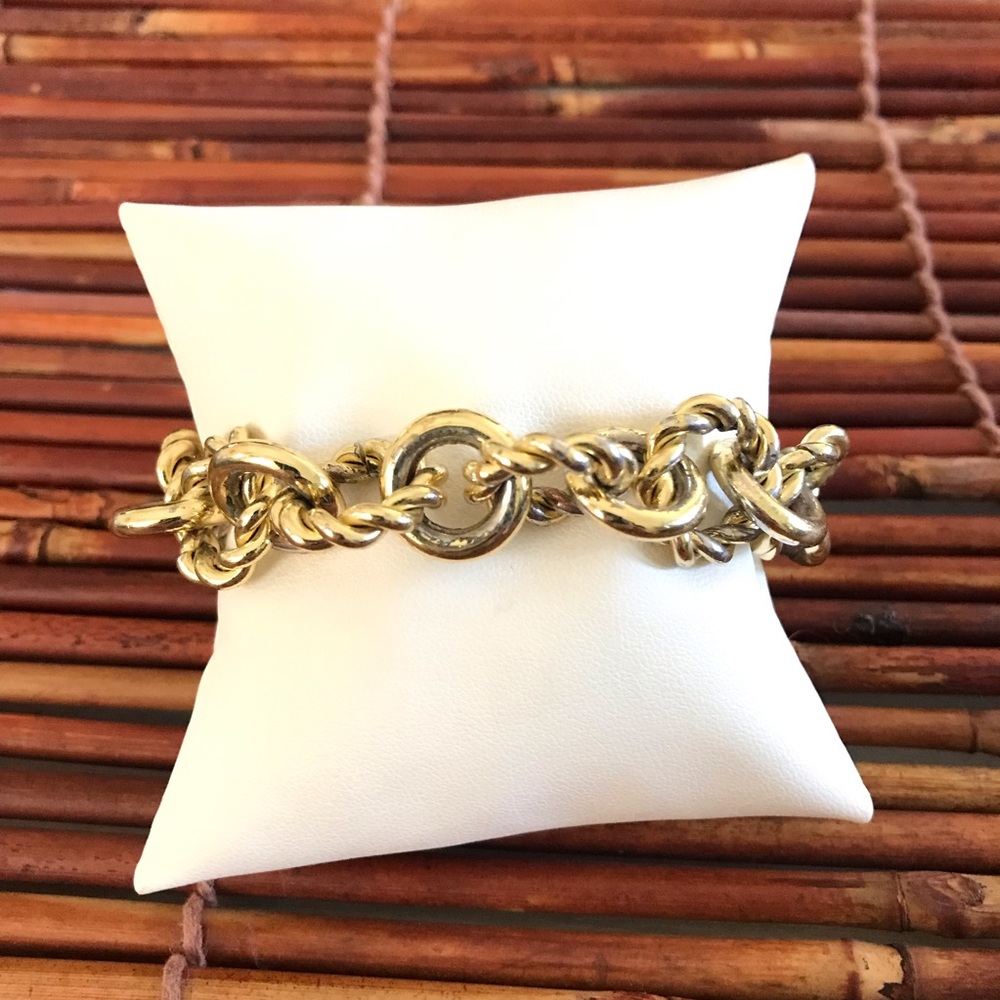 J. Crew large link Gold tone Bracelet